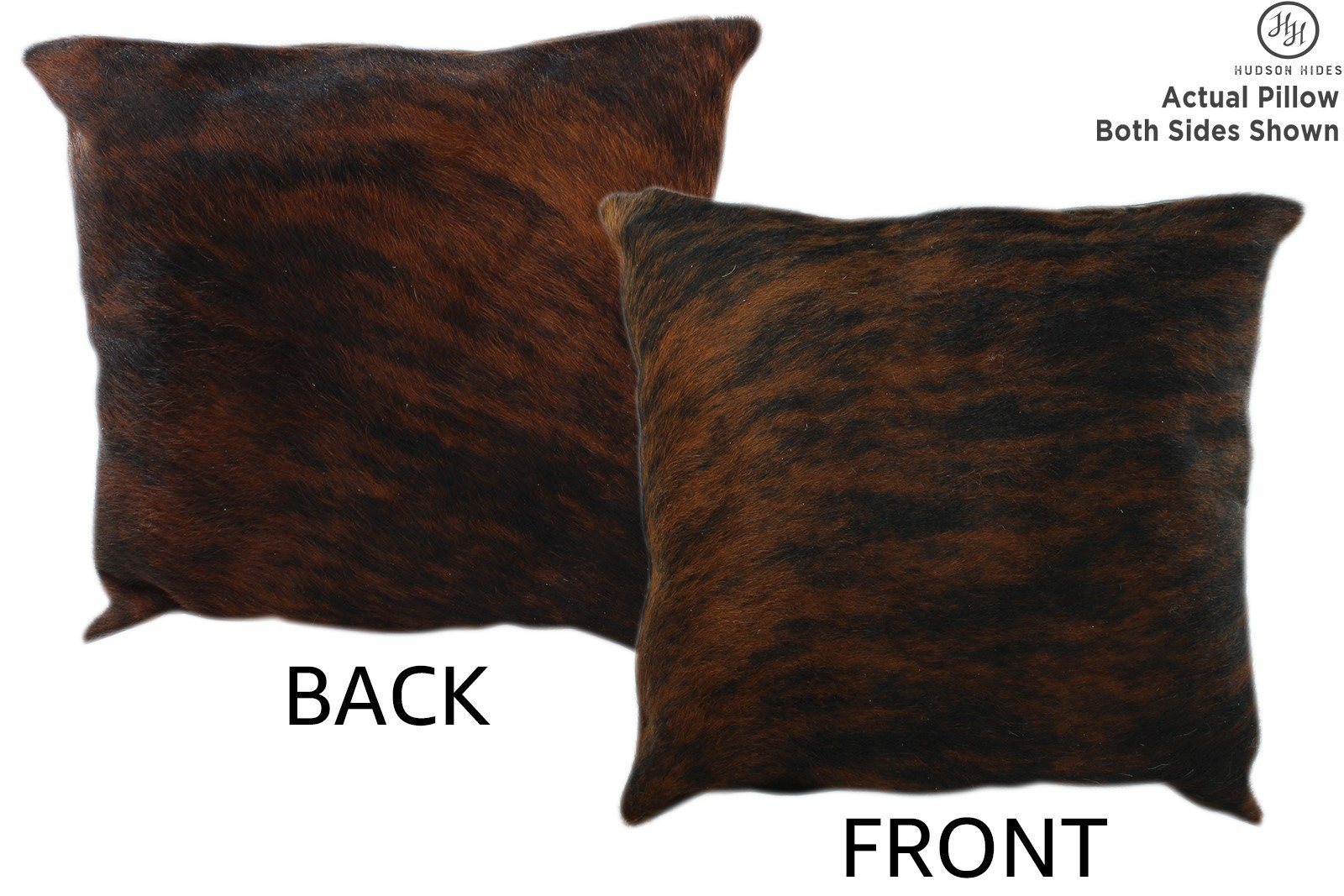 Dark Brindle Cowhide Pillow #11202
