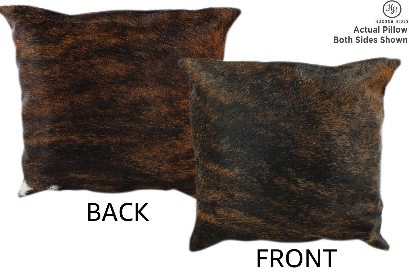 Dark Brindle Cowhide Pillow #11217