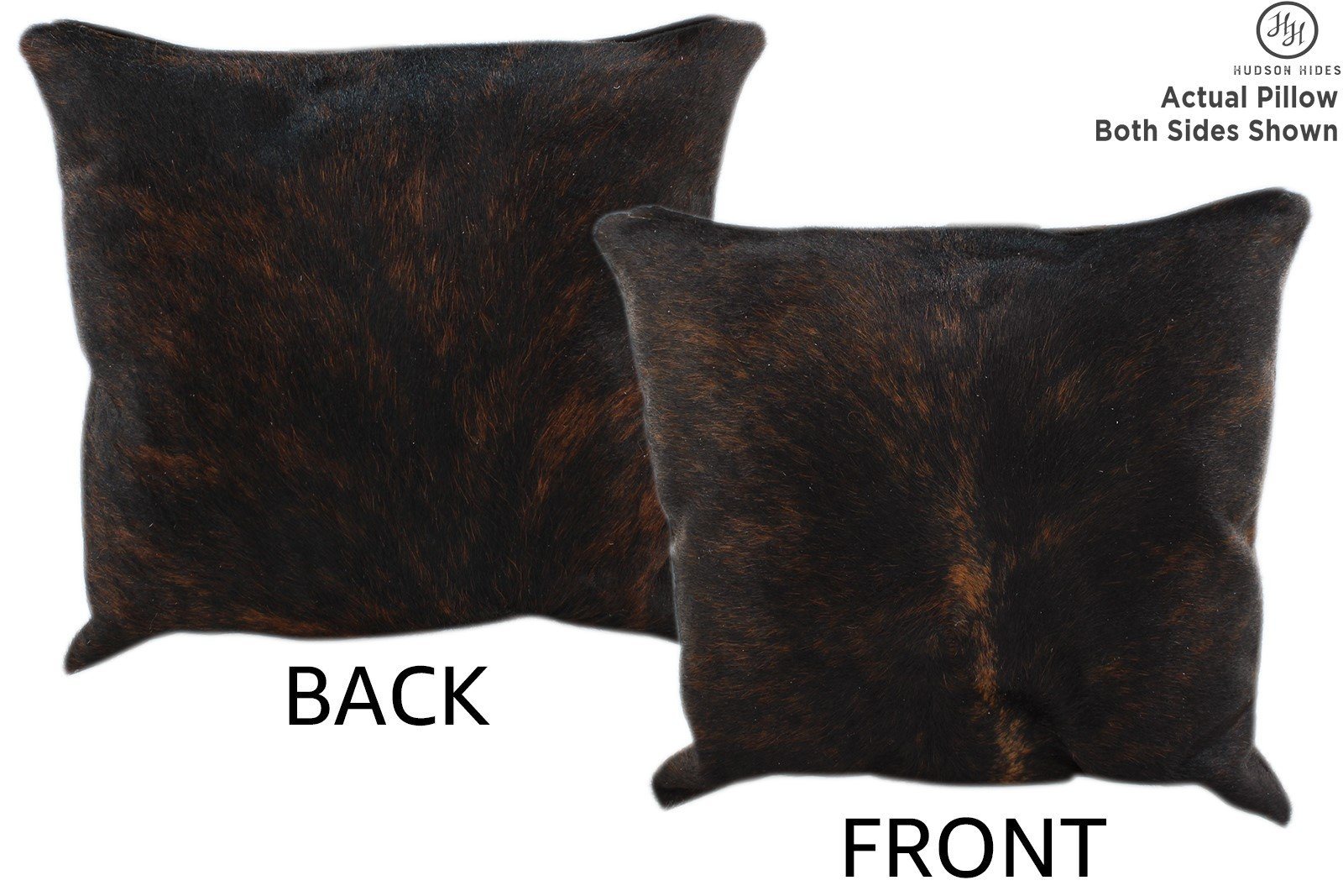 Dark Brindle Cowhide Pillow #11239