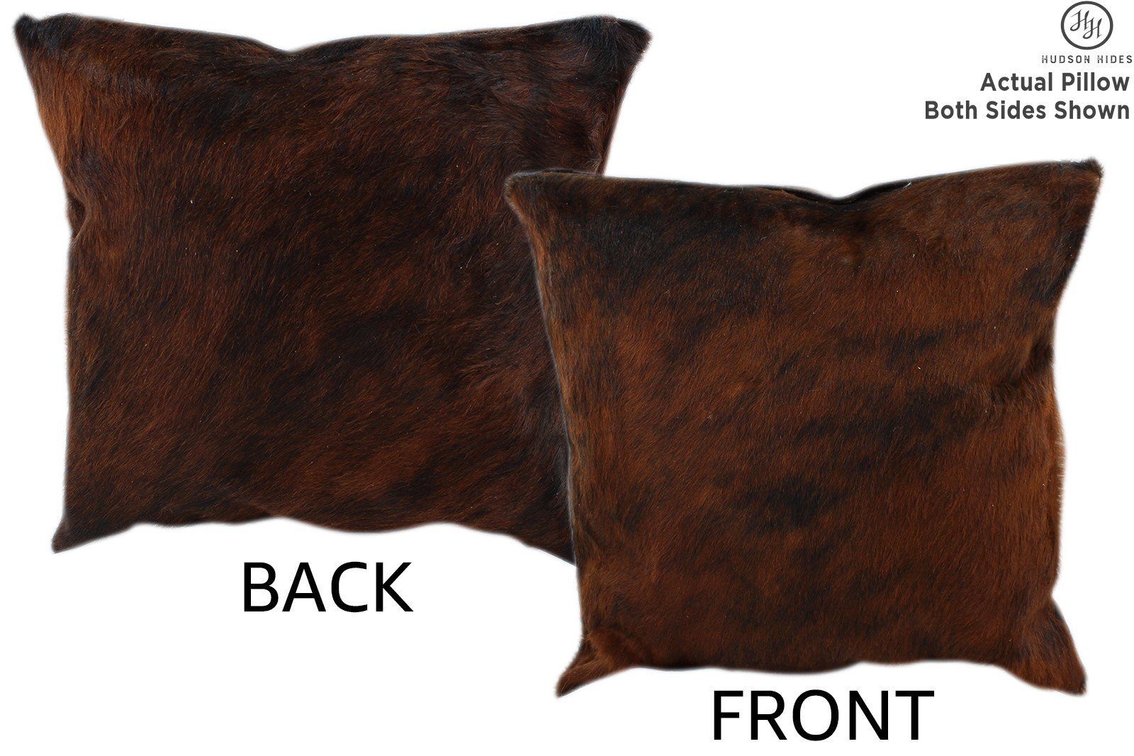 Dark Brindle Cowhide Pillow #11258