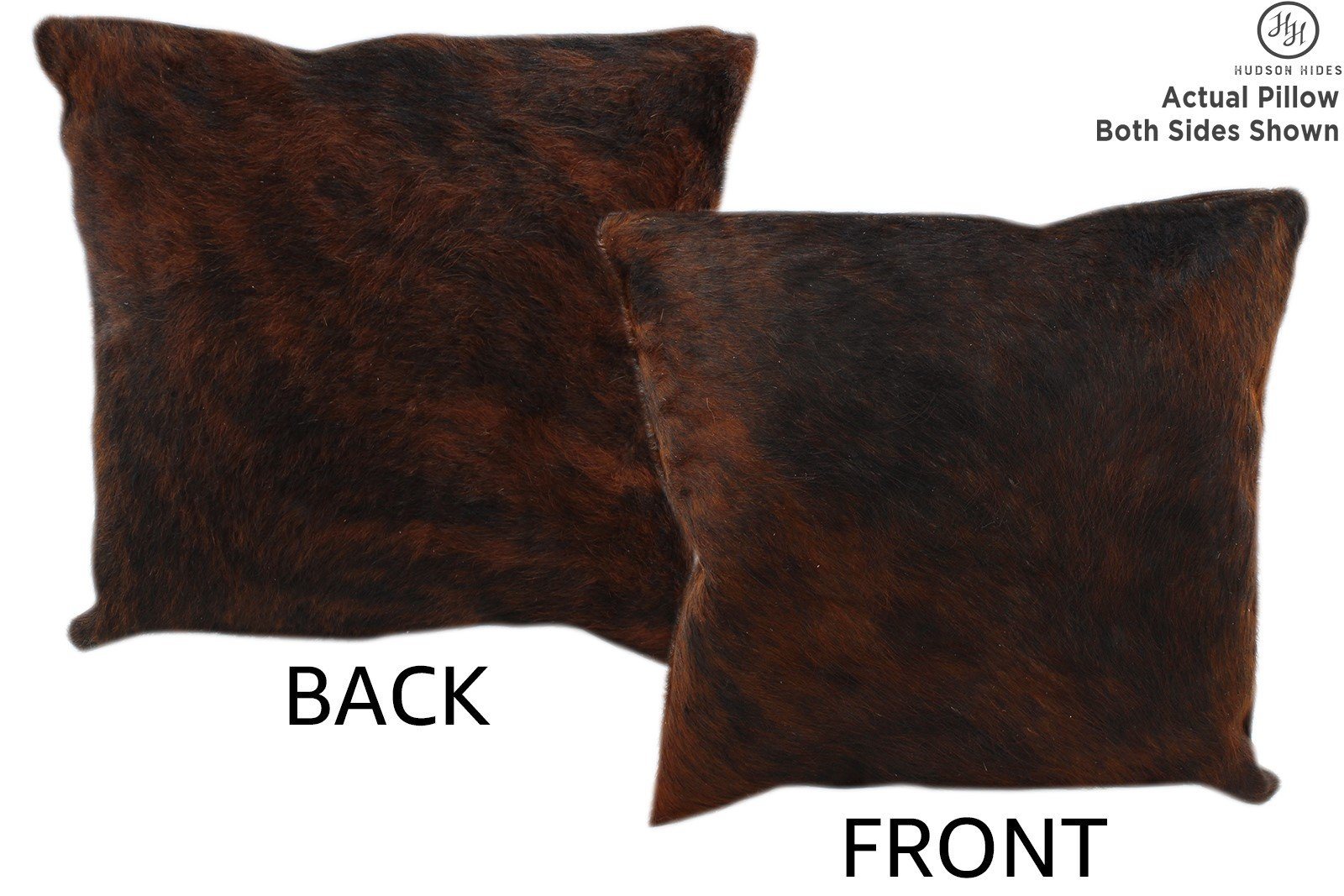 Dark Brindle Cowhide Pillow #11263
