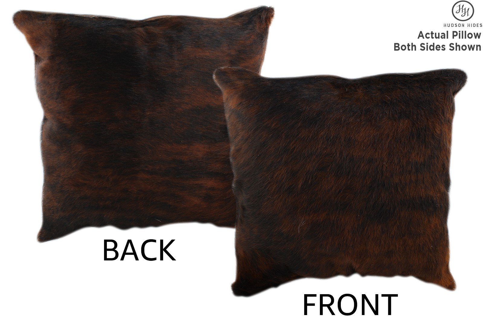 Dark Brindle Cowhide Pillow #11335