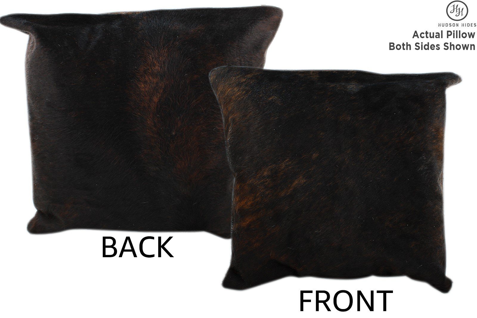 Dark Brindle Cowhide Pillow #11346