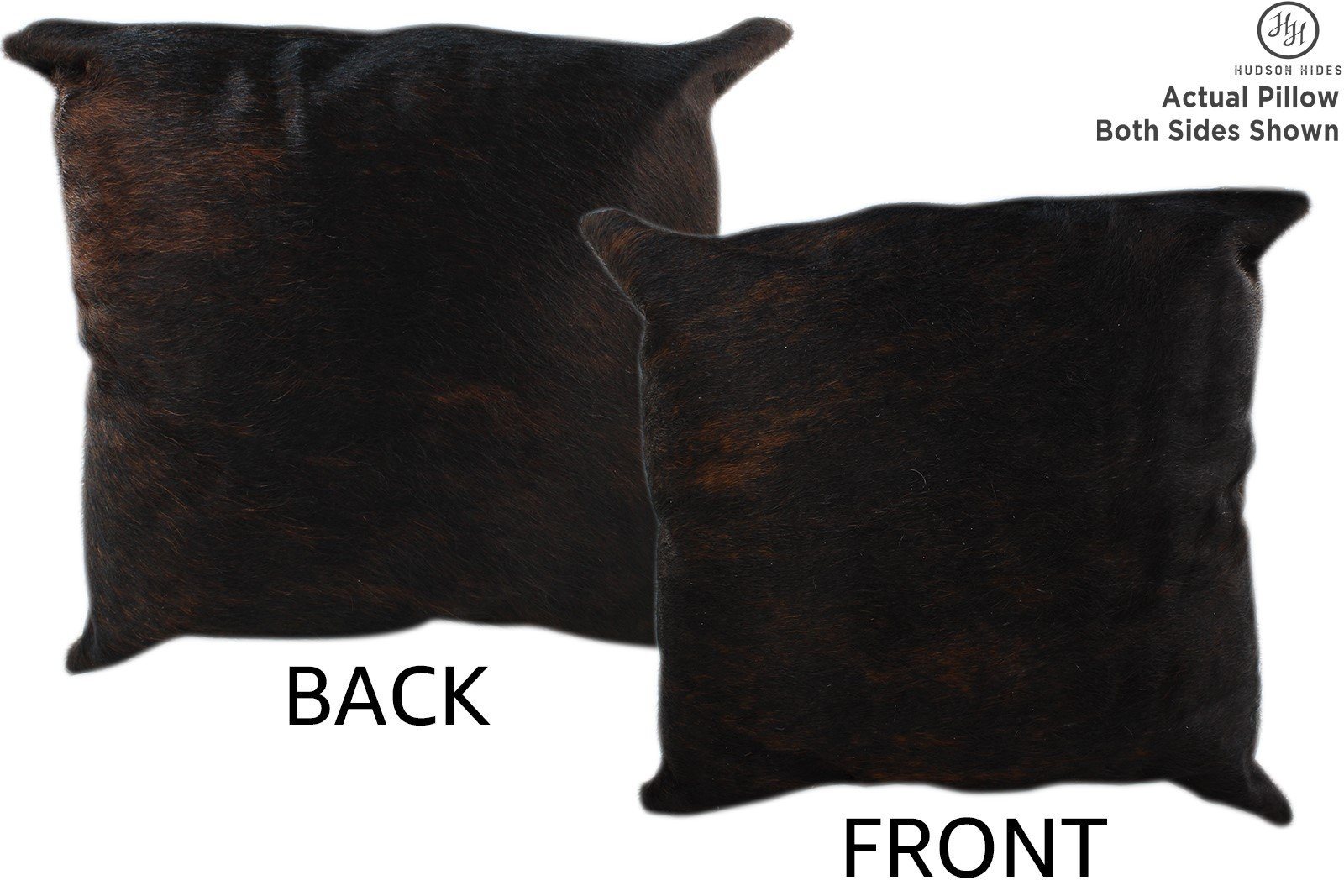 Dark Brindle Cowhide Pillow #11347