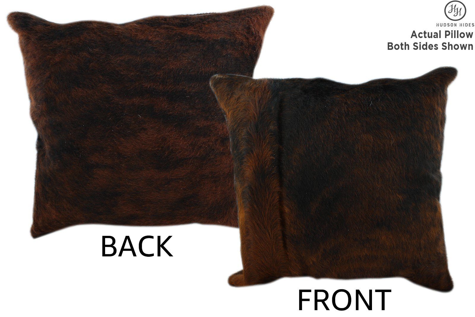 Dark Brindle Cowhide Pillow #11359