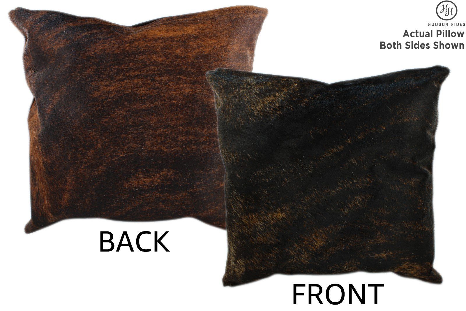 Dark Brindle Cowhide Pillow #11389