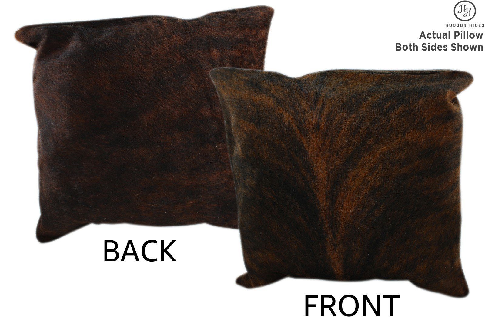Dark Brindle Cowhide Pillow #11392