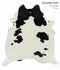 Black and White X-Large Brazilian Cowhide Rug 7'2