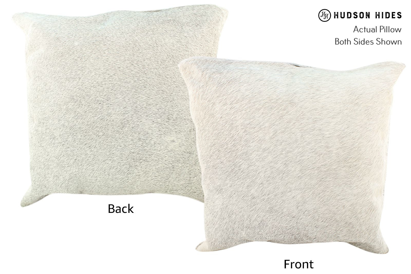Gris Grey Cowhide Pillow #16457