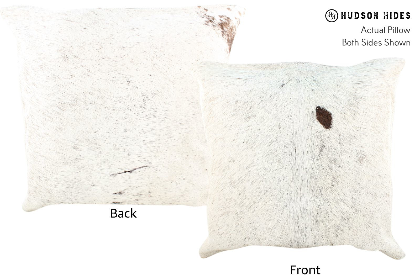 Salt and Pepper Brown Cowhide Pillow #16501