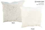 Salt and Pepper Black 20"x20" Brazilian Cowhide Pillow #16675 by Hudson Hides
