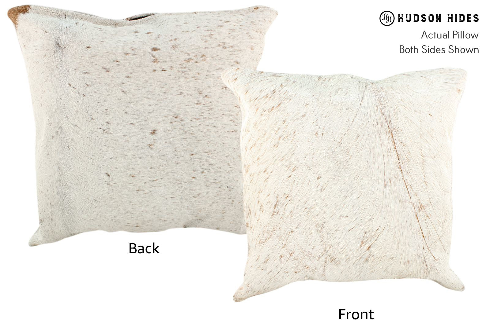 Salt and Pepper Brown Cowhide Pillow #16689