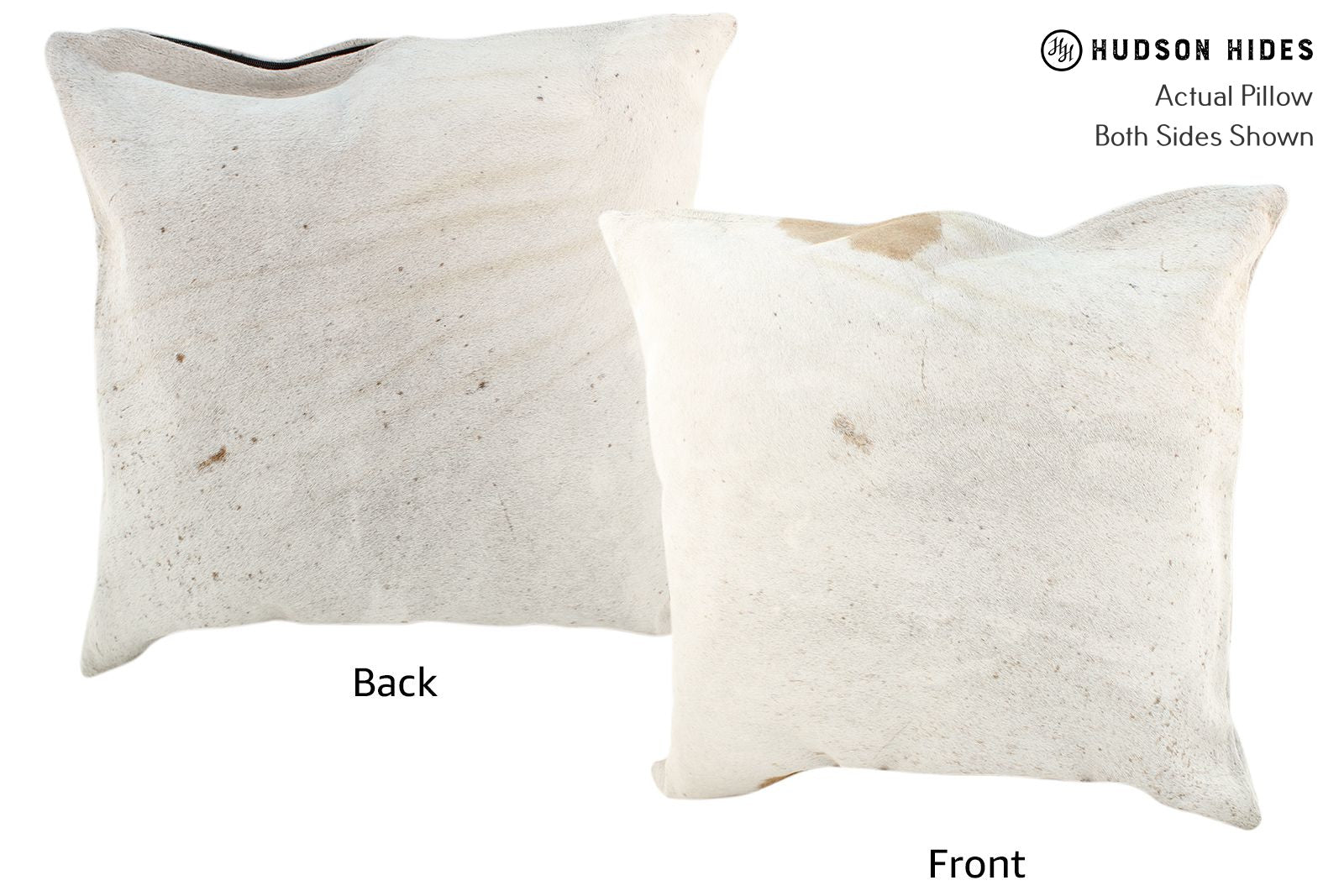 Salt and Pepper Brown Cowhide Pillow #16691