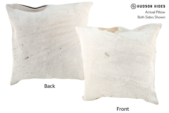 Salt and Pepper Brown 20"x20" Brazilian Cowhide Pillow #16691 by Hudson Hides