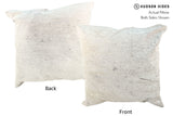 Salt and Pepper Black 20"x20" Brazilian Cowhide Pillow #16720 by Hudson Hides