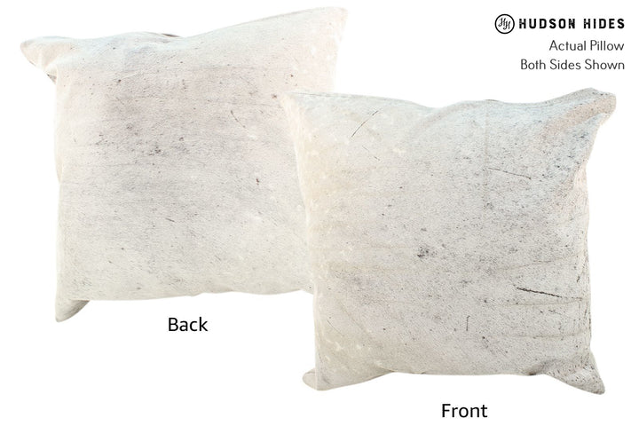 Salt and Pepper Black 20"x20" Brazilian Cowhide Pillow #16720 by Hudson Hides