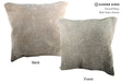 Grey with Beige 20"x20" Brazilian Cowhide Pillow #16996 by Hudson Hides