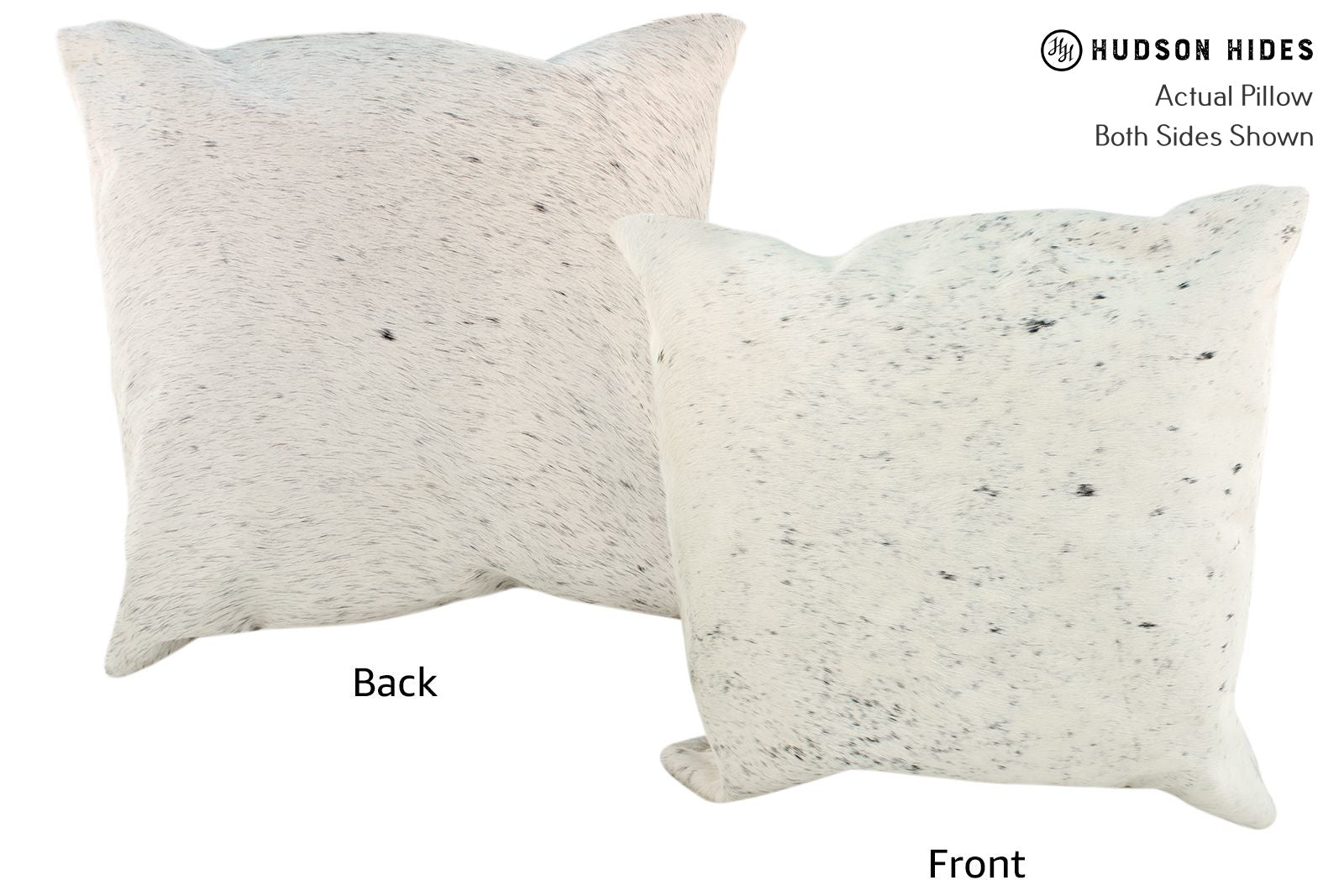 Salt and Pepper Black Cowhide Pillow #17075
