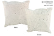 Salt and Pepper Black 20"x20" Brazilian Cowhide Pillow #17075 by Hudson Hides