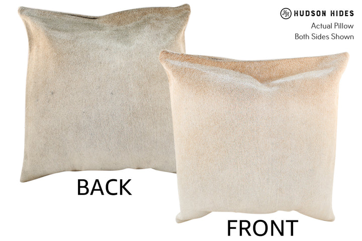Grey 20"x20" Brazilian Cowhide Pillow #18559 by Hudson Hides