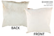 Ivory with Beige 20"x20" Brazilian Cowhide Pillow #18923 by Hudson Hides