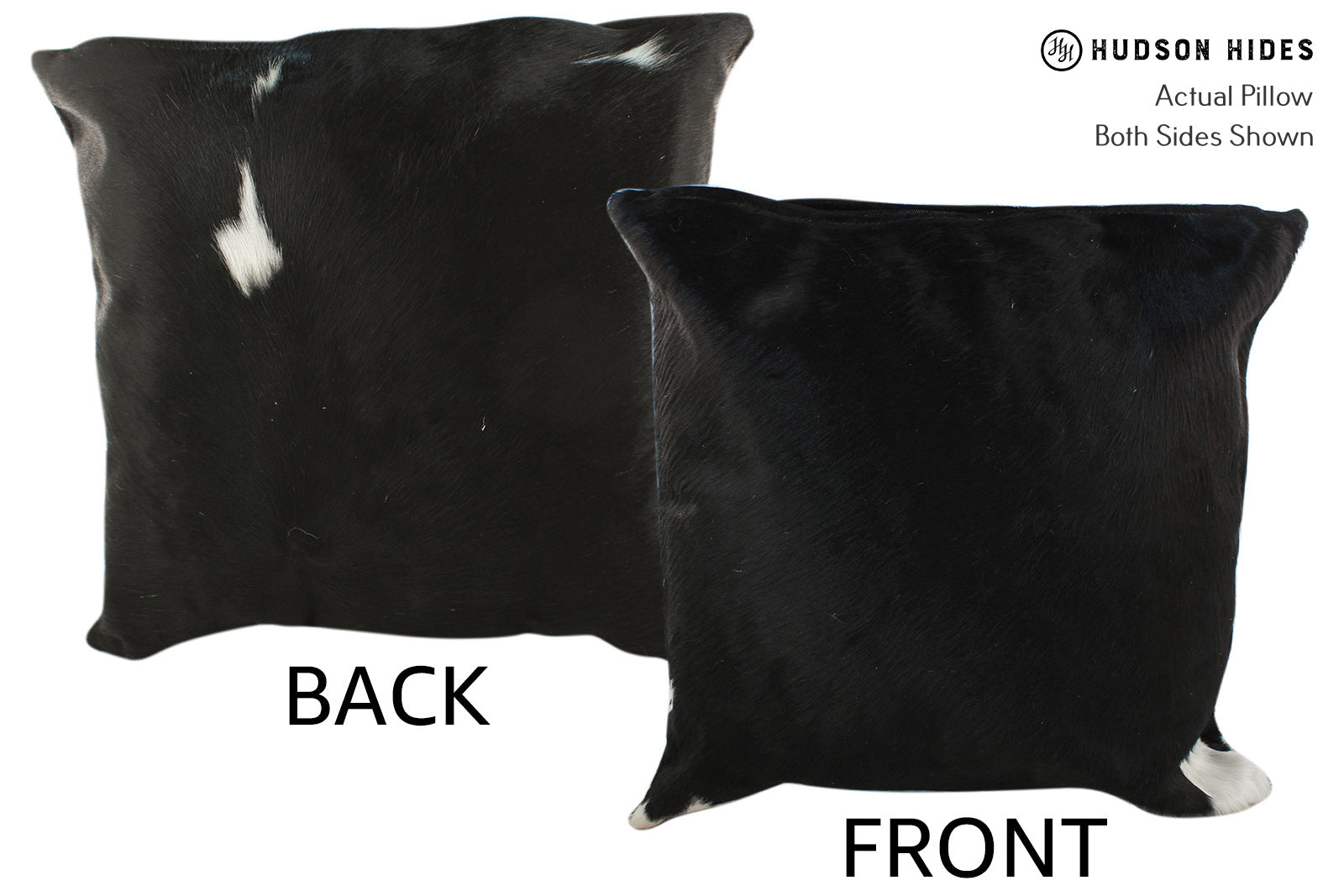 Black and White Cowhide Pillow #19231