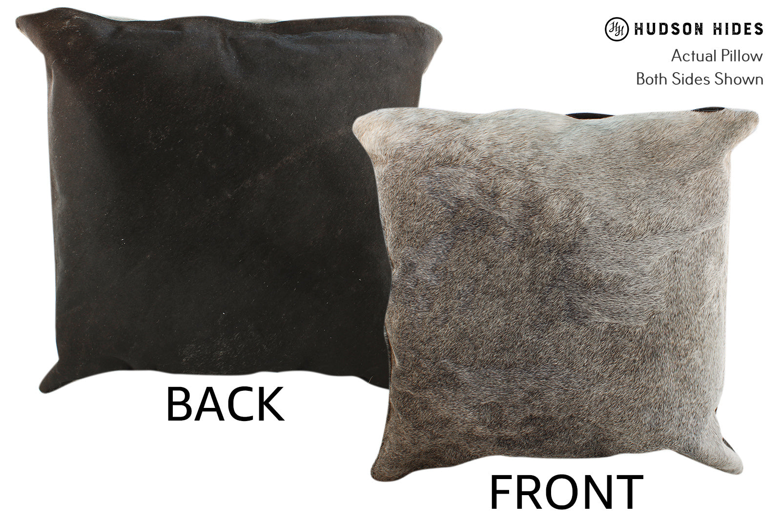 Grey Cowhide Pillow #19622