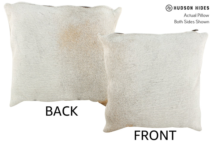 Grey 16"x16" Brazilian Cowhide Pillow #20806 by Hudson Hides