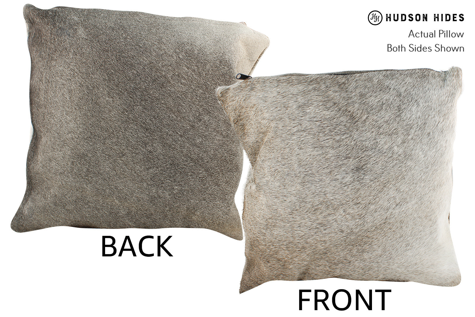 Grey Cowhide Pillow #20873