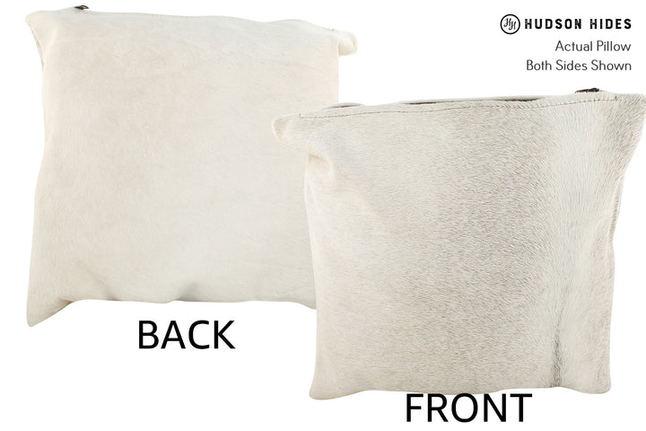 Grey 16"x16" Brazilian Cowhide Pillow #20907 by Hudson Hides