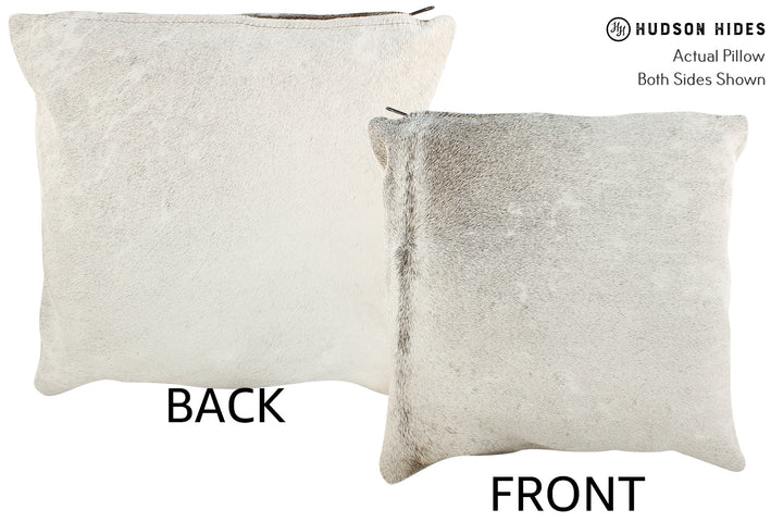 Grey 16"x16" Brazilian Cowhide Pillow #20909 by Hudson Hides