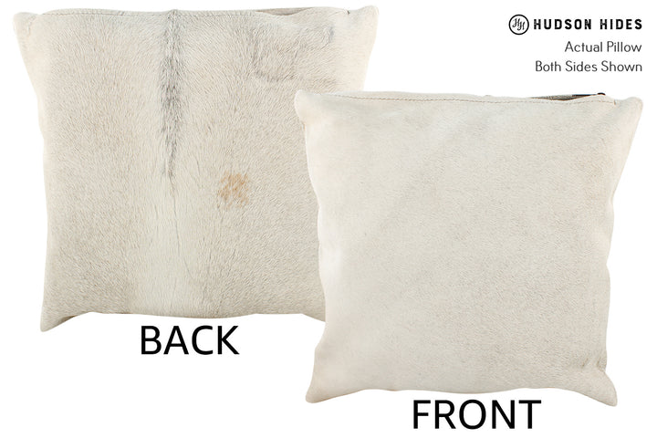 Grey 16"x16" Brazilian Cowhide Pillow #21194 by Hudson Hides