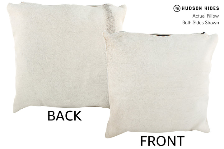 Grey 16"x16" Brazilian Cowhide Pillow #21220 by Hudson Hides