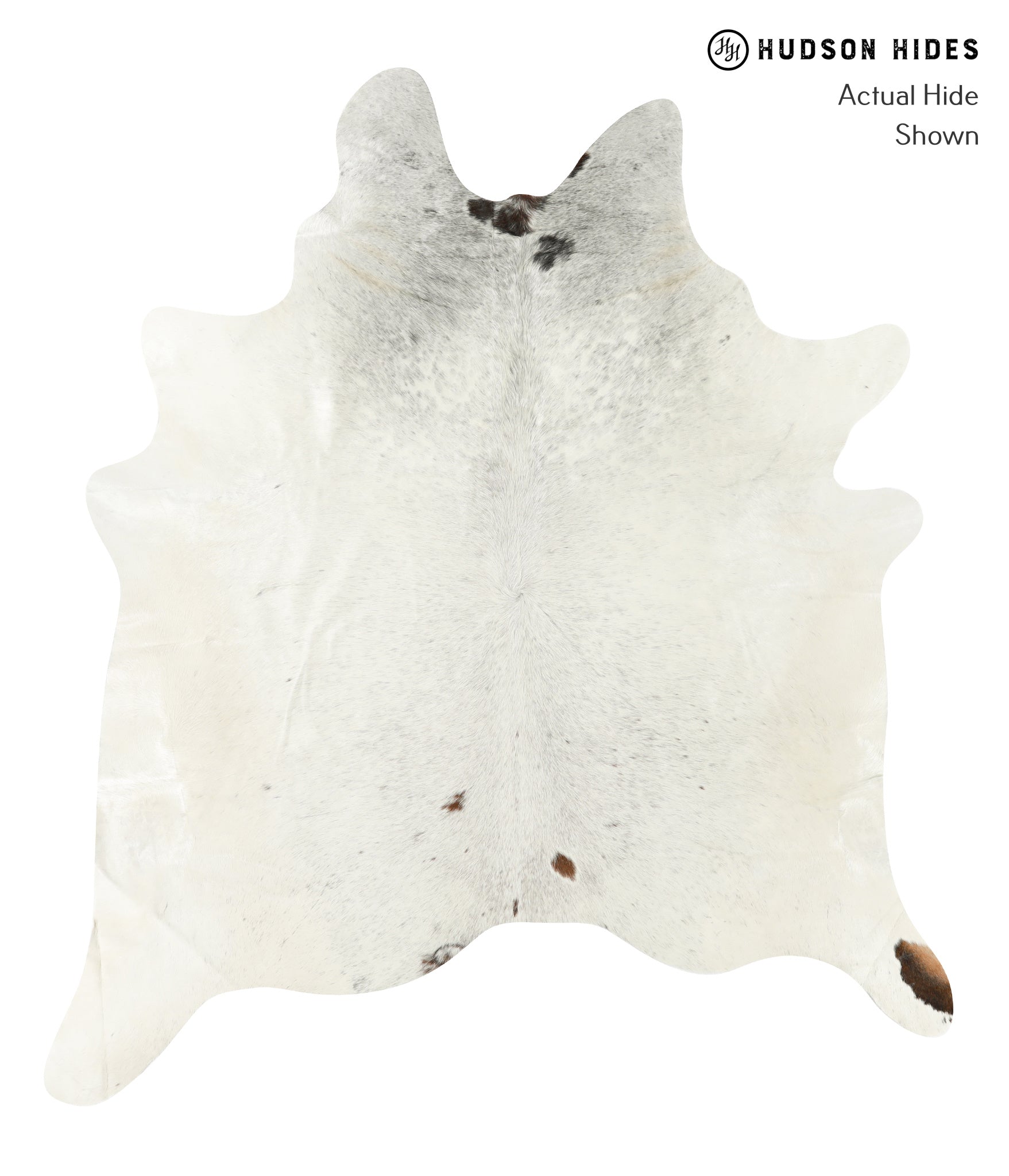 Salt and Pepper Brown Cowhide Rug #22751