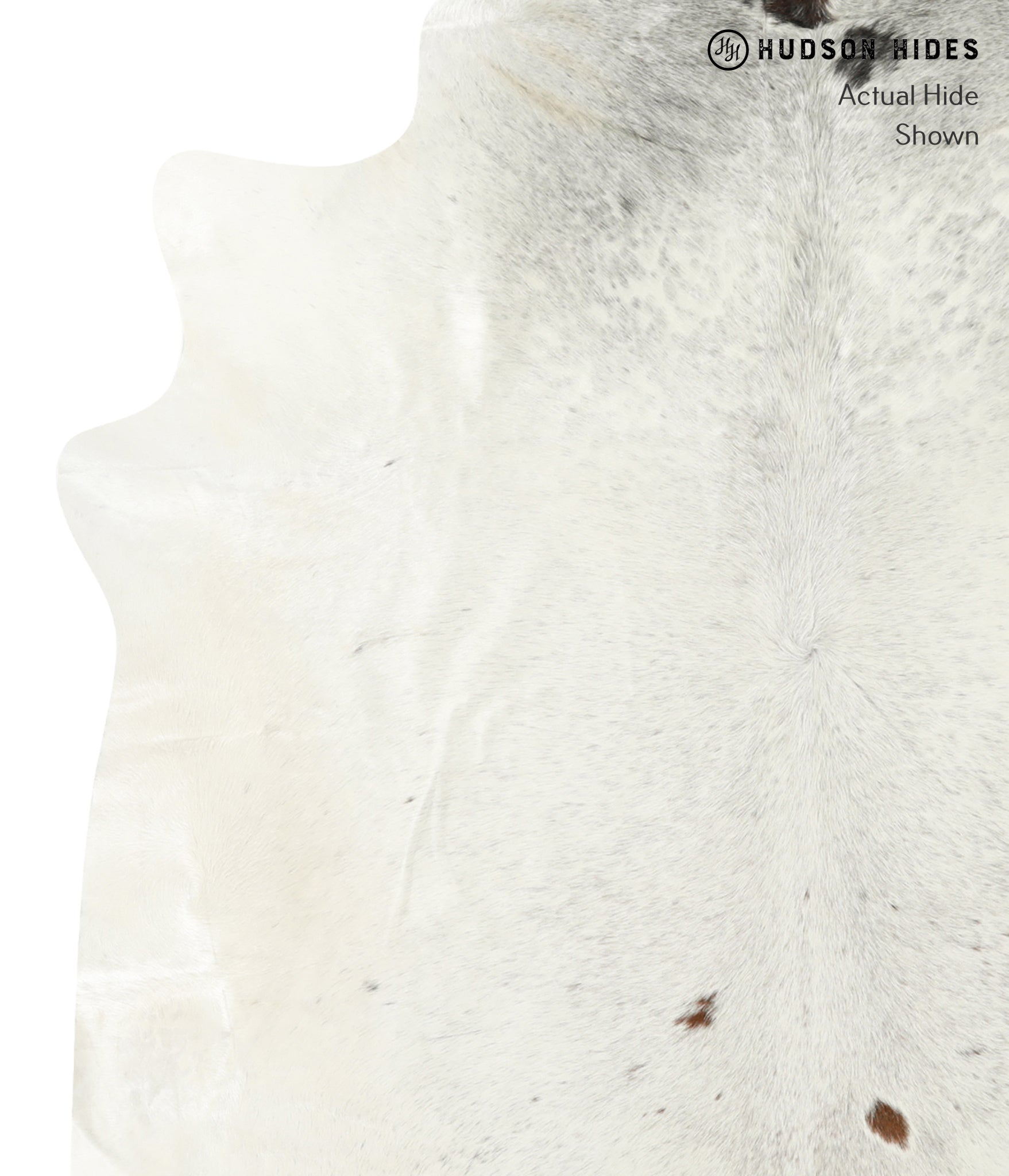 Salt and Pepper Brown Cowhide Rug #22751