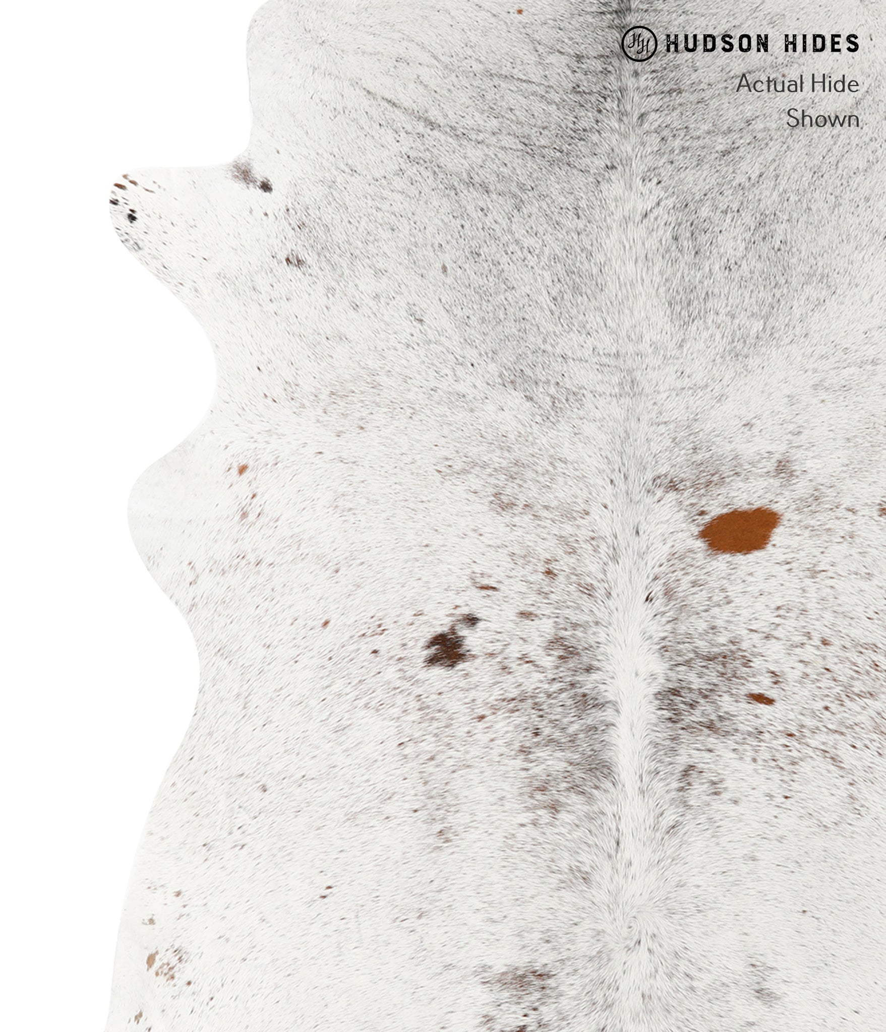 Salt and Pepper Brown Cowhide Rug #23331