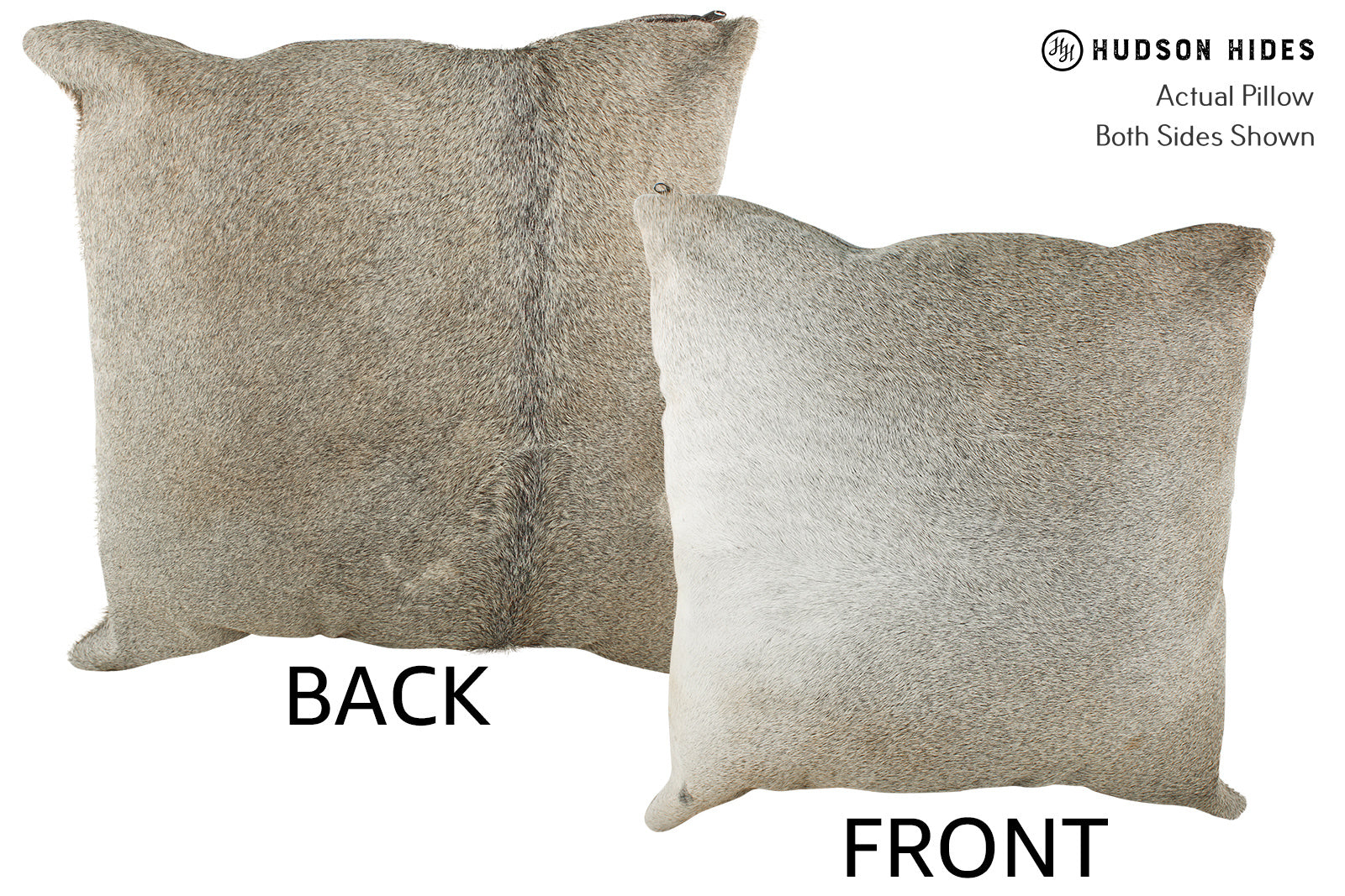 Grey Cowhide Pillow #25876