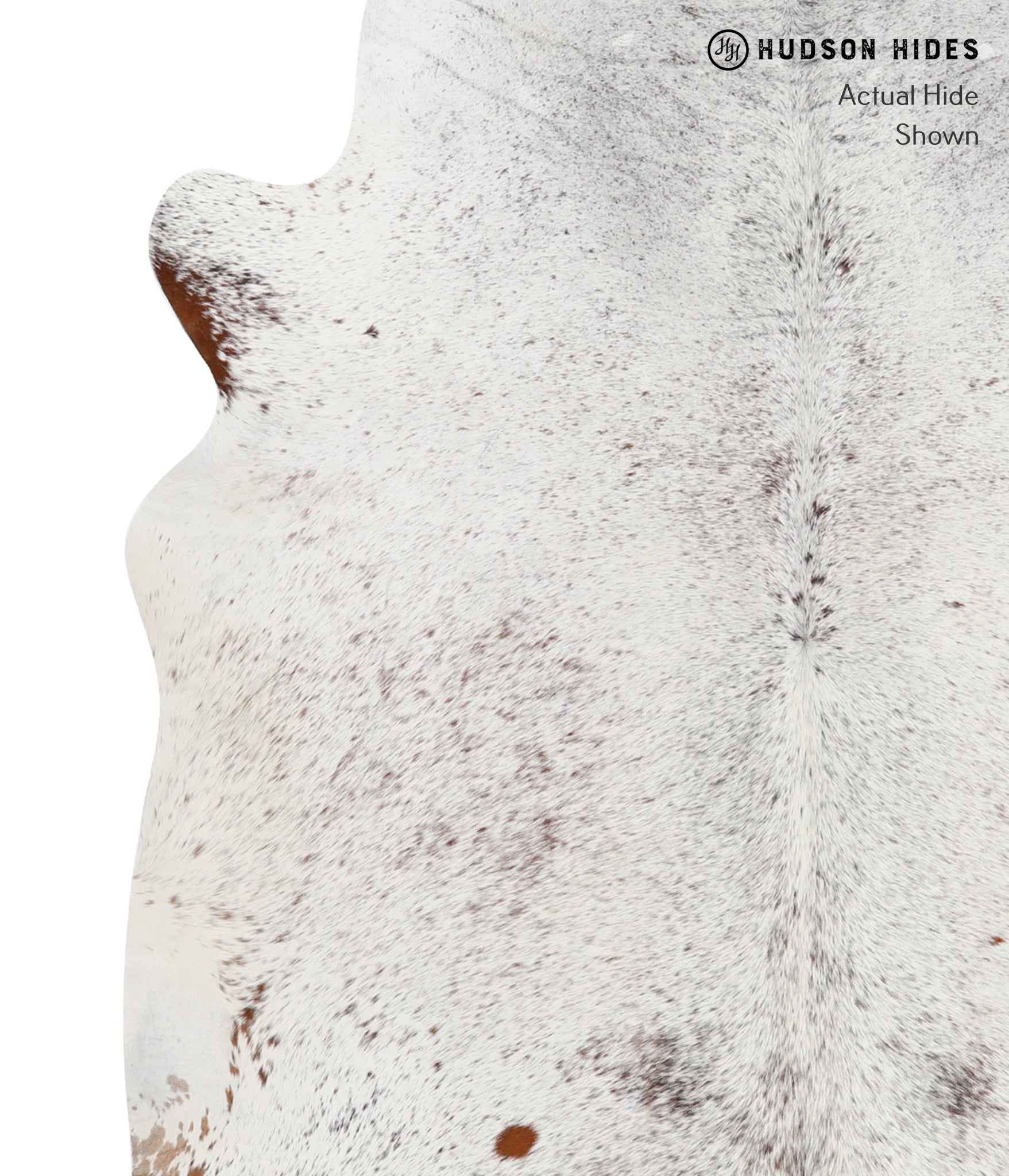 Salt and Pepper Brown Cowhide Rug #27507