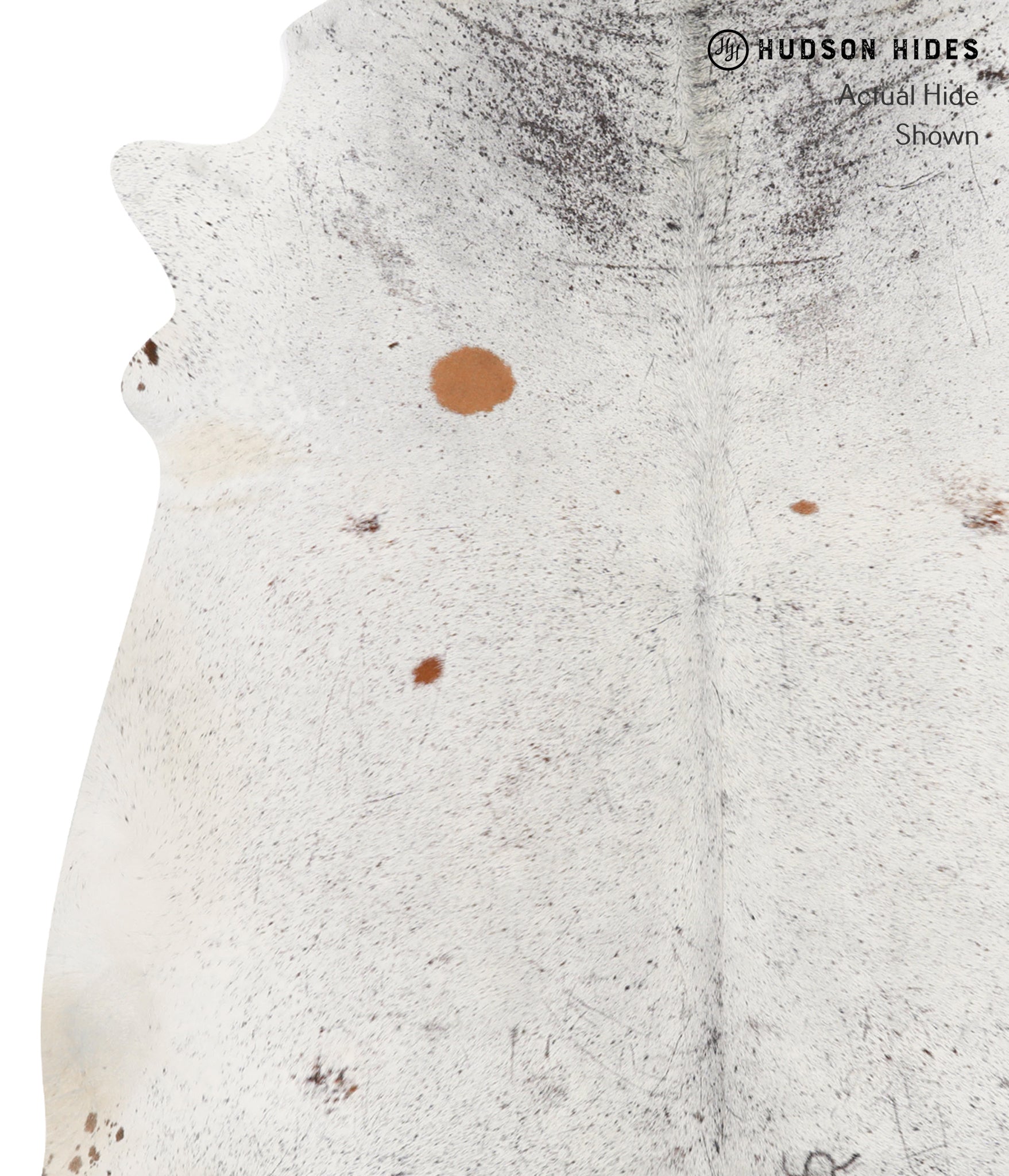 Salt and Pepper Brown Cowhide Rug #27517