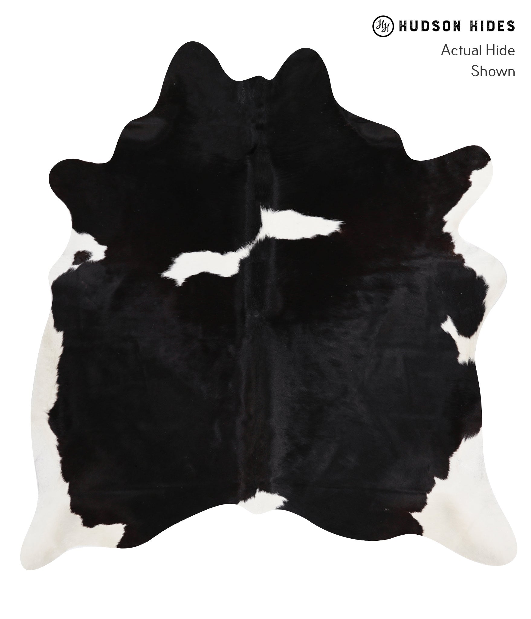 Black and White Cowhide Rug #27529