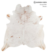 Salt and Pepper Brown X-Large Brazilian Cowhide Rug 7'0"H x 6'7"W #27539 by Hudson Hides