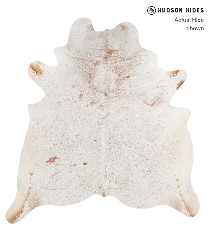 Salt and Pepper Brown X-Large Brazilian Cowhide Rug 7'0"H x 6'7"W #27539 by Hudson Hides