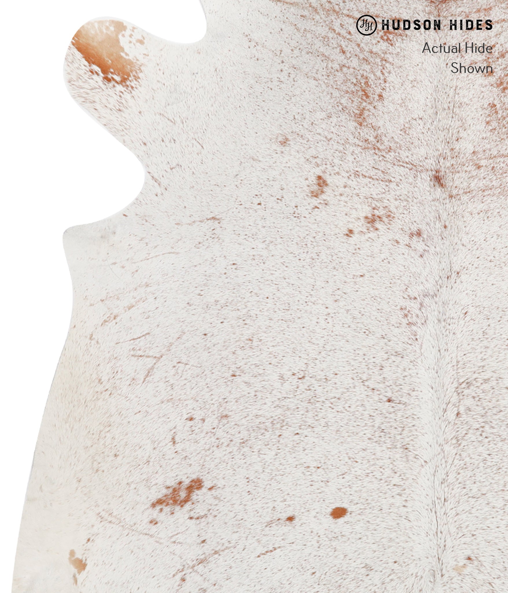 Salt and Pepper Brown Cowhide Rug #27539