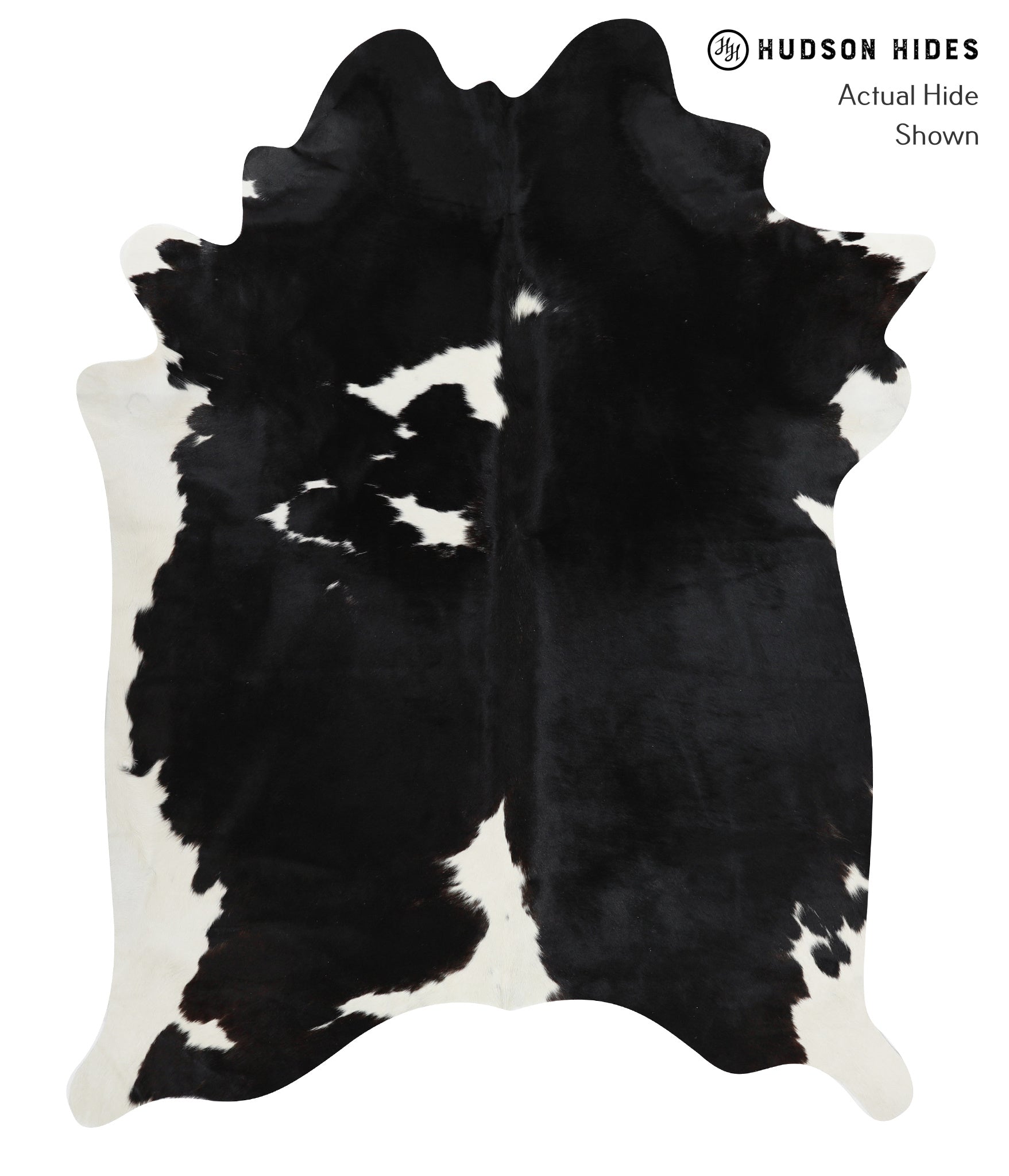 Black and White Cowhide Rug #27984