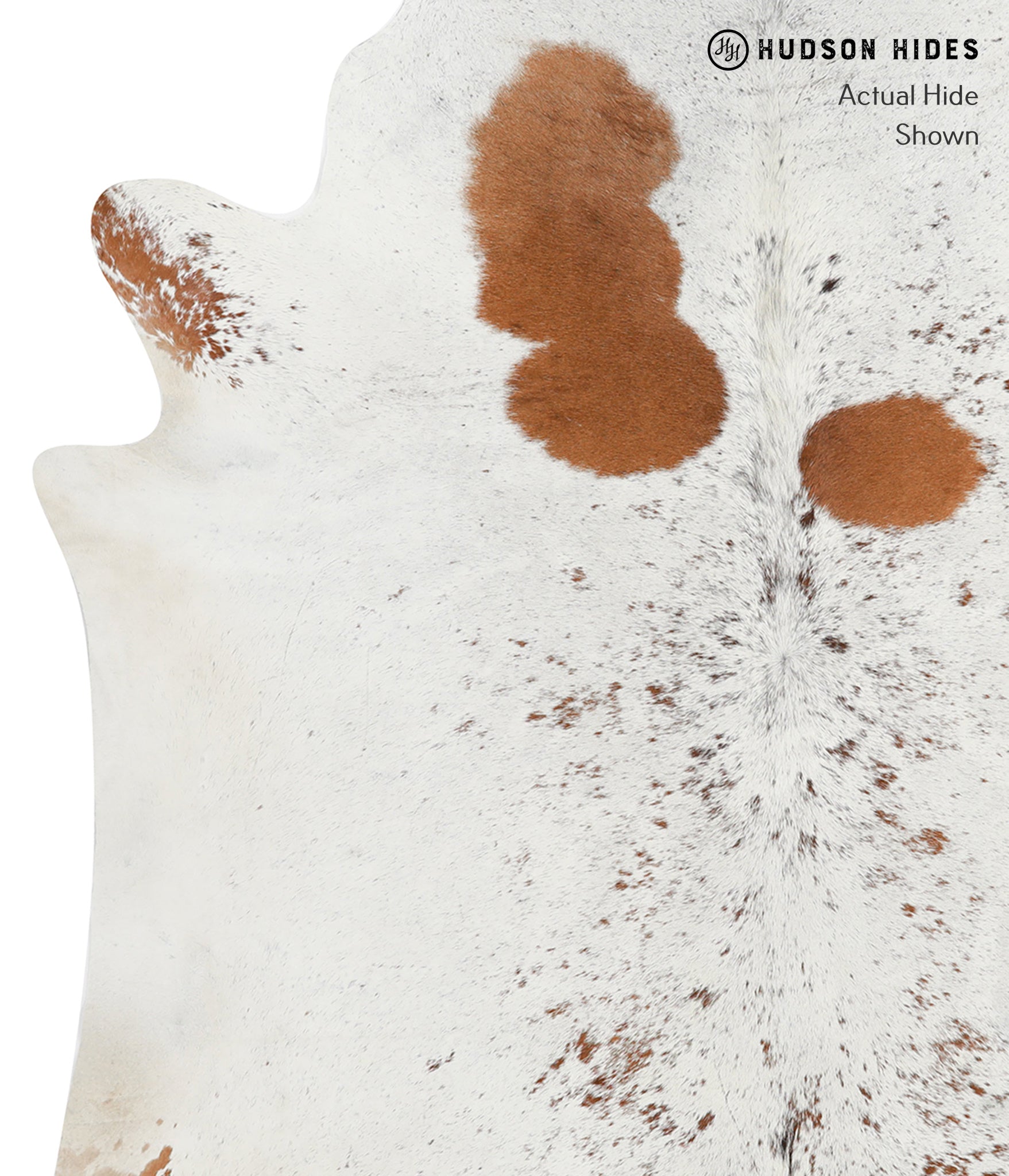 Salt and Pepper Brown Cowhide Rug #28151