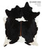 Black and White XX-Large Brazilian Cowhide Rug 7'9
