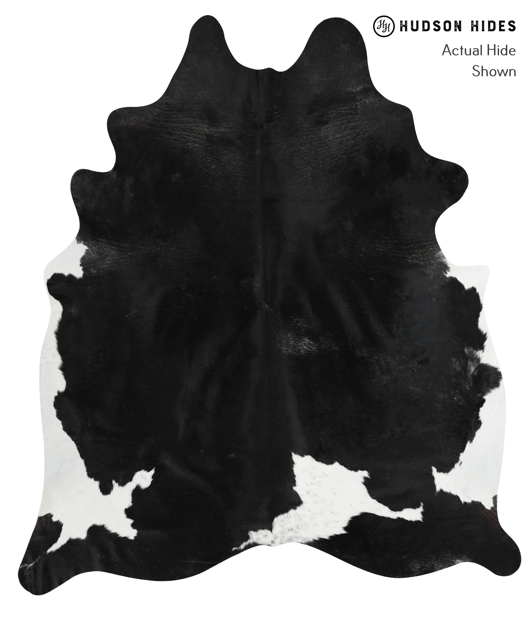 Black and White Cowhide Rug #28545