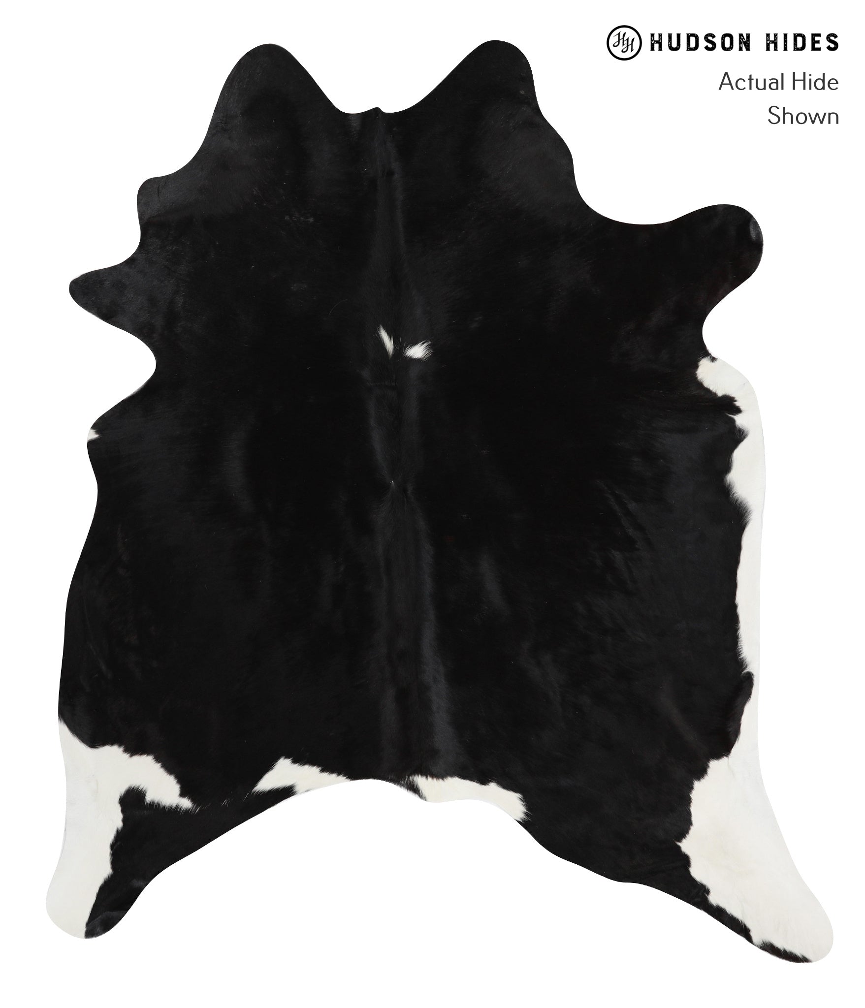 Black and White Cowhide Rug #28642