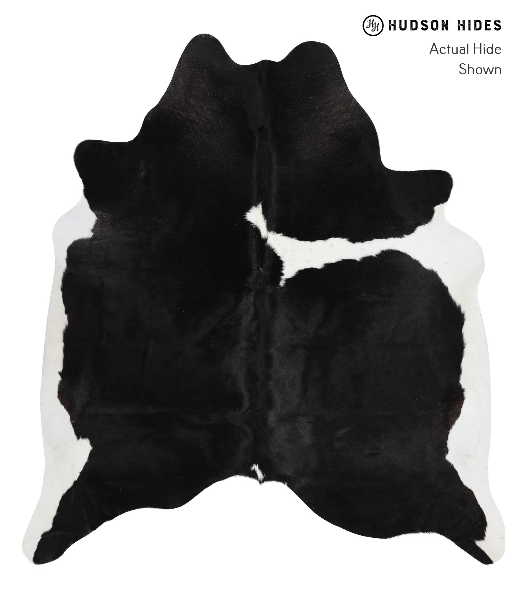 Black and White Cowhide Rug #28667