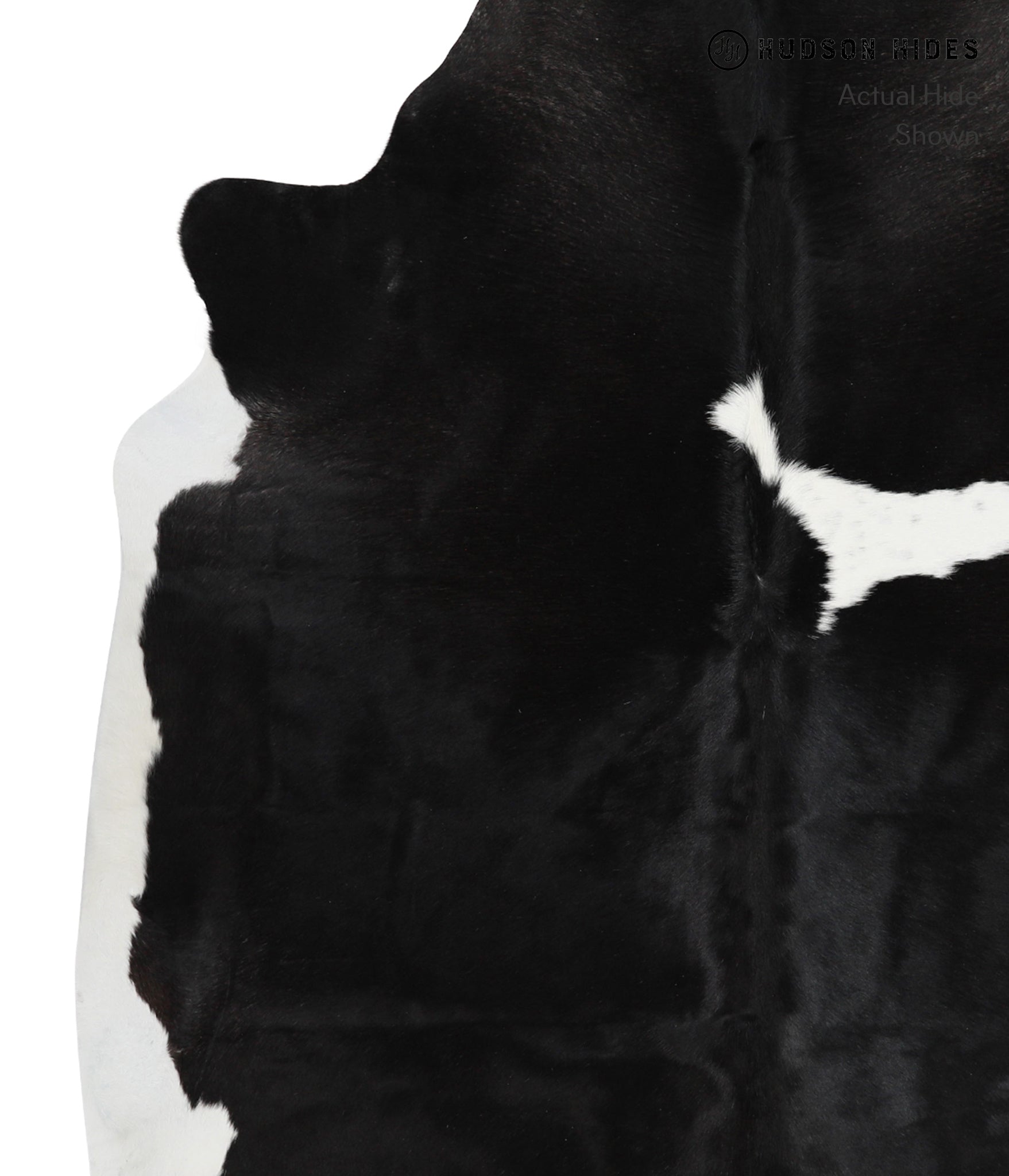 Black and White Cowhide Rug #28667